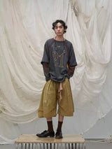 Deconstructed Patchwork Two-in-One T-Shirt