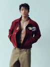 Cropped Layered Cotton Vintage Work Jacket