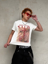 Vampire Girl Club Fitted Washed Tee
