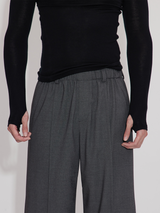 Elastic Waist Suit Pants