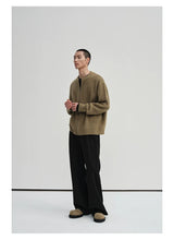 Yak Wool Blend Distressed Knit Cardigan