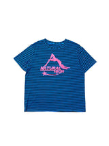 Short Sleeve Striped Print Crop Tee