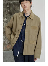 80s Cotton Oxford Asymmetric Pocket Shirt
