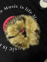 Ten-Color Removable Snap Fur Collar