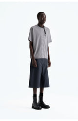Heavy Vintage Textured Cotton Cargo Shorts