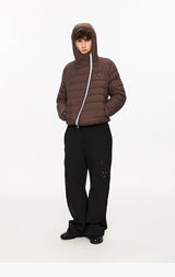 Lightweight Hooded 90% Down Water-repellent Jacket