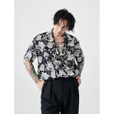 Vintage Hawaiian Camellia Short Sleeve Shirt