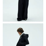Short Detachable Hooded Waterproof Trench Coat