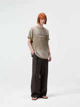 270G Printed Vintage Waffle Cotton Tee