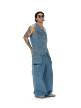 Wild West Washed Denim Vest