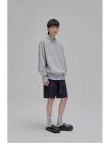Draped Drawstring Wide Shorts
