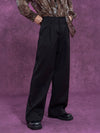 Black High Waist Men's Casual Pants