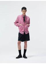 Triacetate Blend Belted Pleated Suit Shorts
