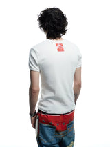 Skull Print Slim Ribbed Tee