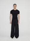 Elastic Waist Suit Pants
