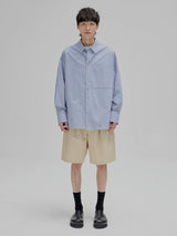 Striped Paneled Pocket Shirt