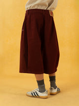 Men's Red Khaki Loose Vintage Shorts