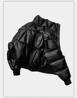 Oversized Zip Collar Puffer Jacket