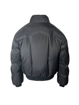 Men's Black Cross Armoured Down Coat