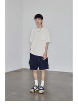 Magnetic Belted Elastic Multi-pocket Shorts