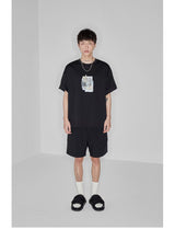 Plaid Multi-Pocket Elastic Waist Shorts