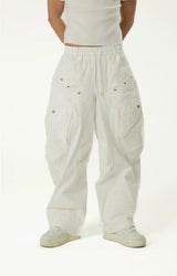 Men's Vintage Wide Leg Cargo Jeans