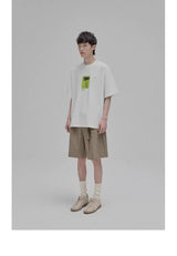Floral Silhouette Print Short Sleeve Tee