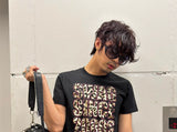 Y2K Fitted Pink Leopard Print Tee