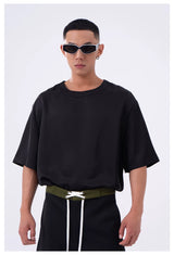 Men's Loose Reflective Short Sleeve Tees