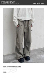 Men's Loose Zip Pocket Parachute Pants