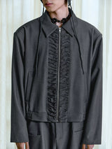 Boxy Fit Court Jacket YKK Zipper