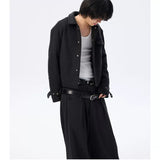 Wool Blend Quilted Short Jacket