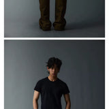 Unisex Tri-Color Slim Cotton Tees