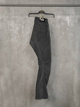 Dark Avant-Garde Deconstructed Stitched Blade Jeans