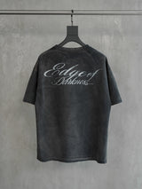 Loose Fit Washed Distressed Printed Tee