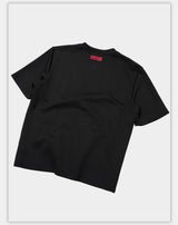 Black Boxy Short Sleeve Modal Tee