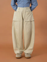 Men's Curved Wide Leg Cargo Pants