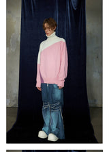 Mid-length Thick Wool Blend Turtleneck Sweater