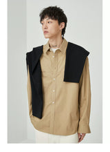 Split Pocket Basic Cotton Shirt
