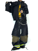 Modified Detachable Hood Batwing Harrington Jacket
