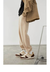 Stripe Plush Drawstring Track Pants
