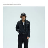 Chained Short Mock Neck Puffer Coat