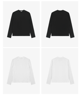 Long Sleeve Straight Shoulder Satin Tees