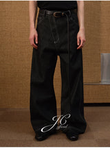 Slant Fly Flared Raw Denim Pants