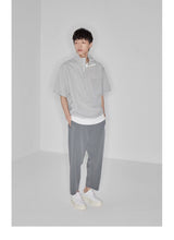 Drapey Stretchy Elastic Waist Cropped Pants