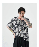 Vintage Hawaiian Camellia Short Sleeve Shirt