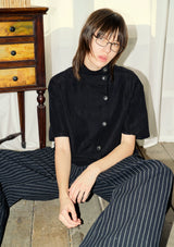 Linen Lyocell Short-Sleeve Shirt