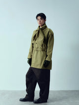Bow Tie Waterproof Windproof Trench Coat