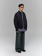 Reversible Plaid Lined Cotton Harrington Jacket