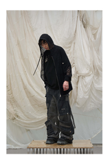 Multi-Length Detachable Patchwork Cargo Pants